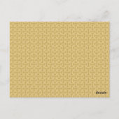 60er Paper Pattern Postkarte (Rückseite)