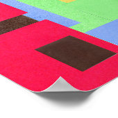 60er Peter Max Stil Herzklopfen Malerposter Poster (Ecke)