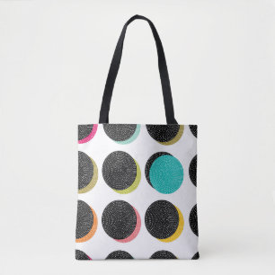 60er Polka Dots: Dekorativer Vintager Cheer. Tasche