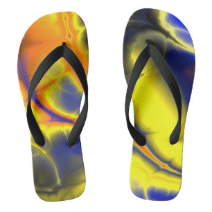 60er Psychedelic-Fraktal-Sandalen Badesandalen
