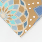 60er Retro Blume Fleecedecke (Ecke)