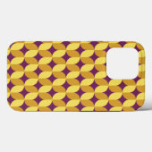 60er Retro Gemustert Case-Mate iPhone Hülle (Rückseite (Horizontal))