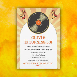 60er Retro Groovy Erwachsene Geburtstagsparty jede Einladung