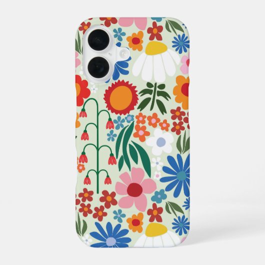 60er Retro Summer iPhone 16 Hülle (Rückseite)