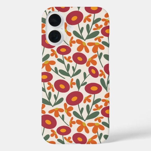 60er Retro Summer White Case-Mate iPhone Hülle (Rückseite)