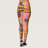 60er Retro Tye Die 70er Hippy Leggings (Rückseite)