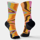 60er Retro Tye Die 70er Hippy Socken (Gewinkelt)