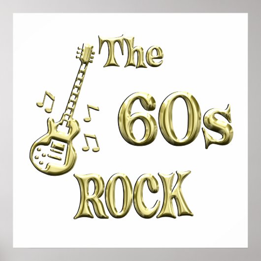 60ER ROCK POSTER (Vorne)