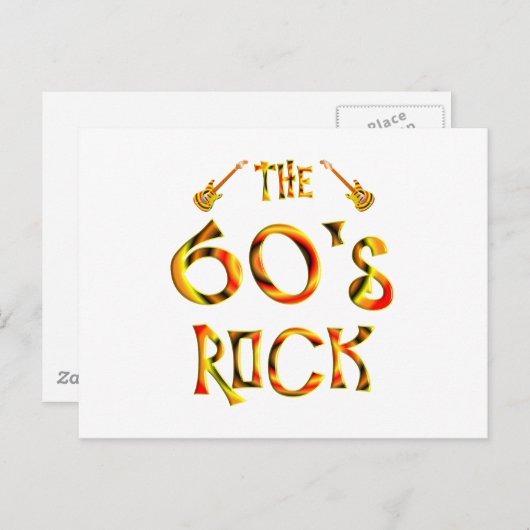 60er Rock Postkarte (Vorne/Hinten)