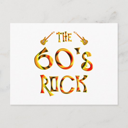 60er Rock Postkarte (Vorderseite)