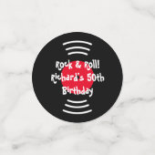 60er Rock & Roll Thema Geburtstagsparty Konfetti (Klein Vorderseite)