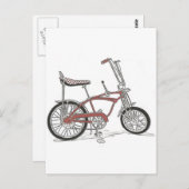 60er Schwinn Stingray Apple Krate Muscle Bike Postkarte (Vorne/Hinten)