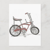 60er Schwinn Stingray Apple Krate Muscle Bike Postkarte (Vorderseite)
