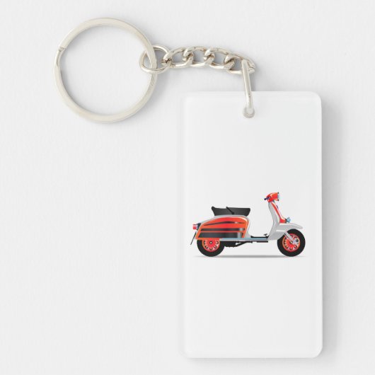 60er Scooter Motorrad Schlüsselanhänger (Vorderseite)