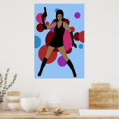 60er Spy Girl Poster (Küche)