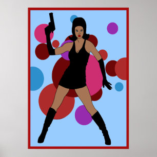 60er Spy Girl Poster