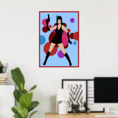 60er Spy Girl Poster (Heimbüro)