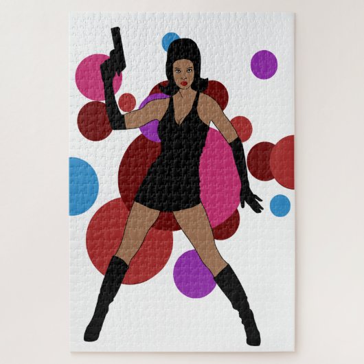 60er Spy Girl Puzzle (Vertikal)