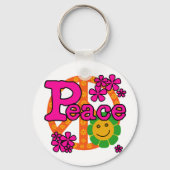60er Style Peace Schlüsselanhänger (Vorderseite)
