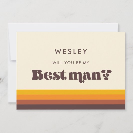 60er-Trauzeuge-Vorschlagskarte Einladung (Vorderseite)