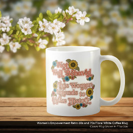 60er und 70er Floral White Kaffeetasse