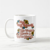 60er und 70er Floral White Kaffeetasse (Links)