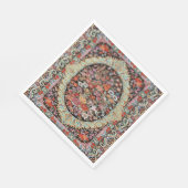 60er Vintag Persisch Türkisches Blumendekoupage Serviette (Ecke)