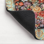 60er Vintages Muster der persischen Blume Mousepad (Ecke)