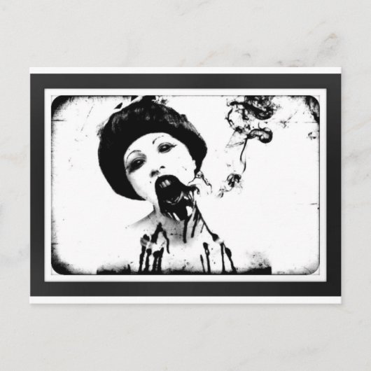 60er Zombie Postkarte (Vorderseite)