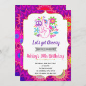 60ergeburtstags-Themaeinladung Einladung (Vorne/Hinten)