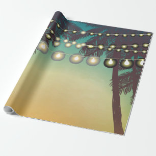 60lb Wrapping Paper Roll Beach Sunset Palm Tree St Geschenkpapier