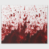 60lb Wrapping Paper Roll Blood Spritzer Vampire Go Geschenkpapier (Flach)