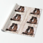 60lb Wrapping Paper Roll bootet Land rustikal West Geschenkpapier (Ungerollt)