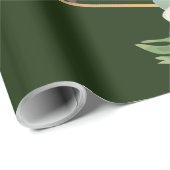 60lb Wrapping Paper Roll Geometric Garden Hunter Geschenkpapier (Rolleneckpunkt)
