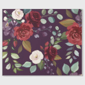 60lb Wrapping Paper Roll Plum Lila Rose Gold Ge Geschenkpapier (Flach)