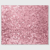 60lb Wrapping Paper Roll Rose Gold Glitzer Geschenkpapier (Flach)