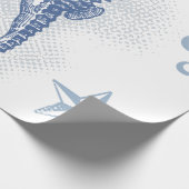 60lb Wrapping Paper Roll Seepferd Ocean Beach Geschenkpapier (Ecke)