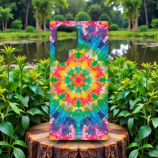 60s 70s Hippy Hippie Tie Dye Pattern Samsung Galaxy Hülle