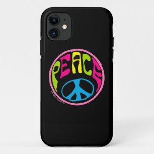 60's, 70's Peace Sign iPhone 11 Hülle