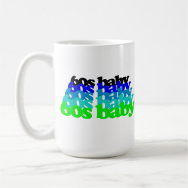 60s baby 1960s birthday born sixties boomers Gen X Kaffeetasse