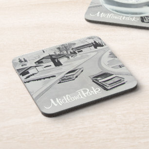 60s Mid Century Modern Coaster Getränkeuntersetzer