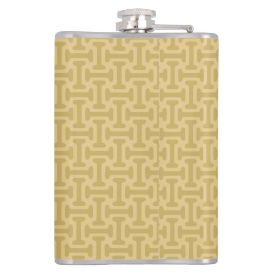 60s Paper Pattern Flachmann (Rückseite)