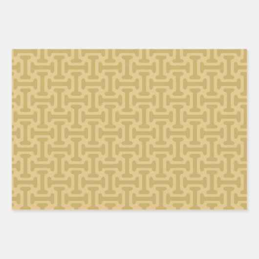 60s Paper Pattern Geschenkpapier Set (Vorderseite 3)