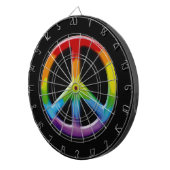 60's Peace Sign Retro Art Dart Board Dartscheibe (Vorderseite rechts)