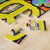 60s Psychedelic Shalom LOVE Puzzle (Seite)