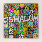 60s Psychedelic Shalom LOVE Puzzle (Vertikal)