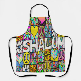 60s Psychedelic Shalom LOVE Schürze