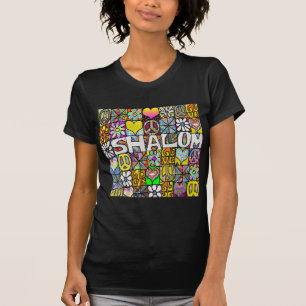 60s Psychedelic Shalom LOVE T-Shirt