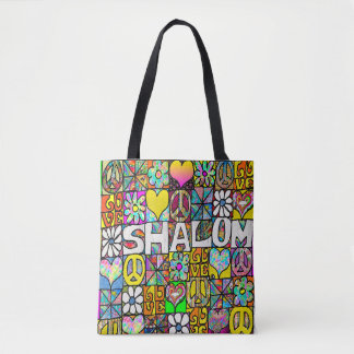 60s Psychedelic Shalom LOVE Tasche