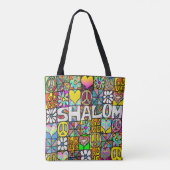 60s Psychedelic Shalom LOVE Tasche (Rückseite)